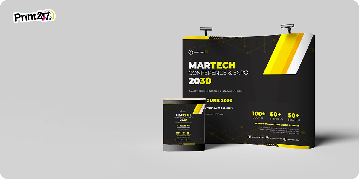 Printed marketing banners